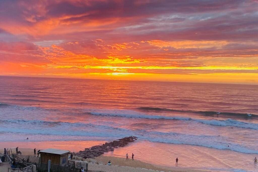 1Ere Ligne, Dernier Etage, Vue A 180° Sur L'Ocean, Lacanau, Plage Centrale Luaran gambar